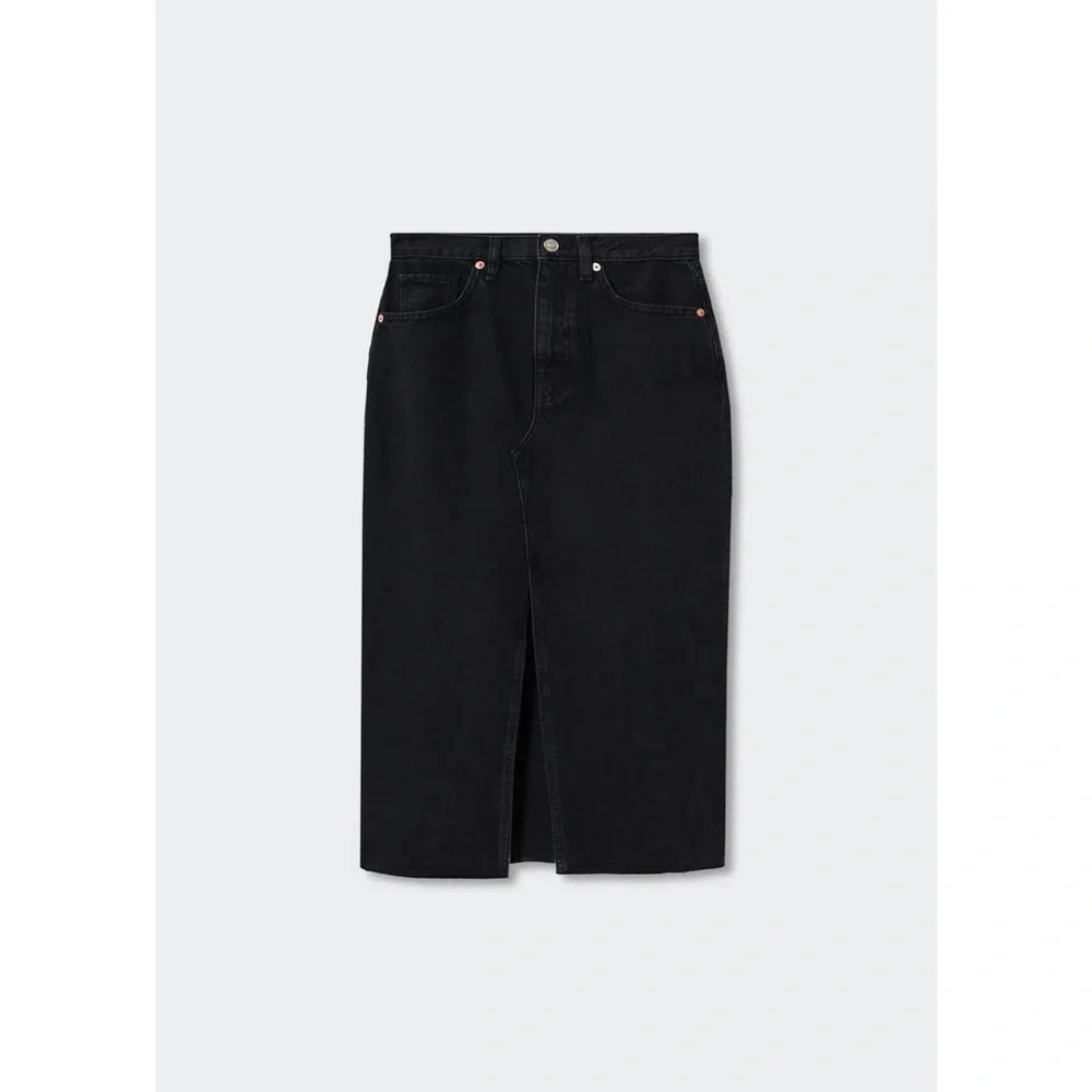 MANGO Skirt 'Anais' in Black Denim - Picture 10 of 14